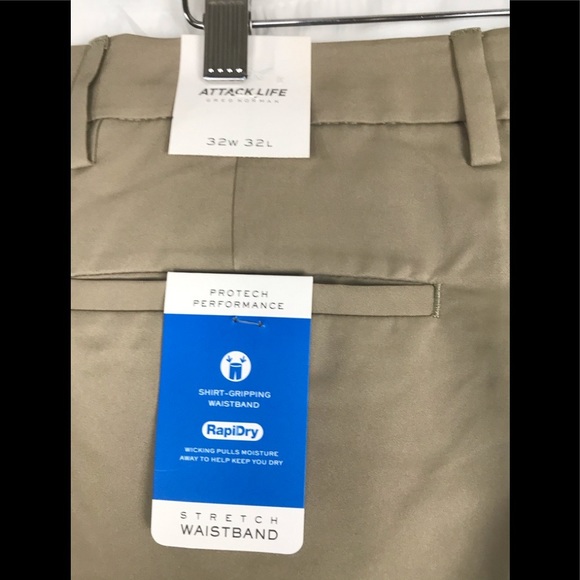 ATTACK LIFE GREG NORMAN golf flat front pants 32W - Picture 10 of 10